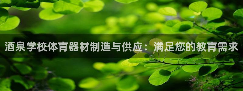 尊龙d88官网赢来就送38：酒泉学校体育器材制造与供