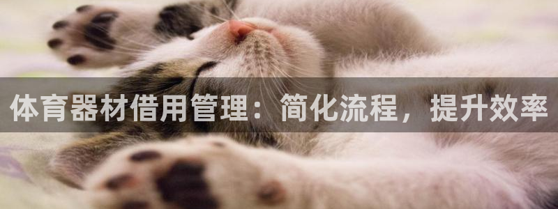 尊龙-人生就是博!：体育器材借用管理：简化流程，提升