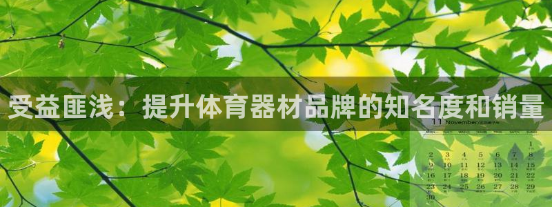 尊龙凯时请求参数不符合：受益匪浅：提升体育器材品牌的
