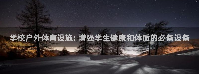 尊龙ag旗舰：学校户外体育设施: 增强学生健康和体质