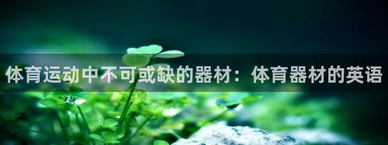 尊龙凯时几百万怎么下：体育运动中不可或缺的器材：体育
