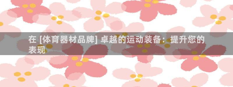 z6com尊龙凯时代理：在 [体育器材品牌] 卓越的