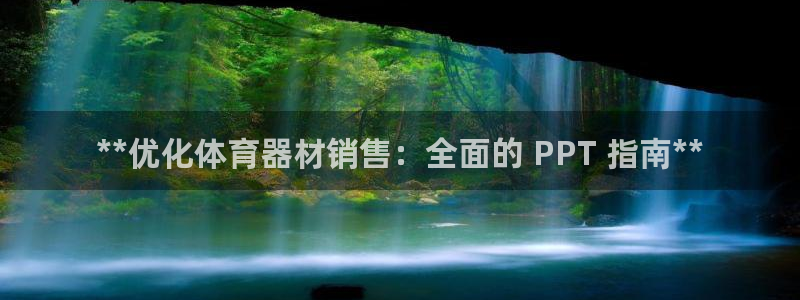 凯时k66官方发布：**优化体育器材销售：全面的 P