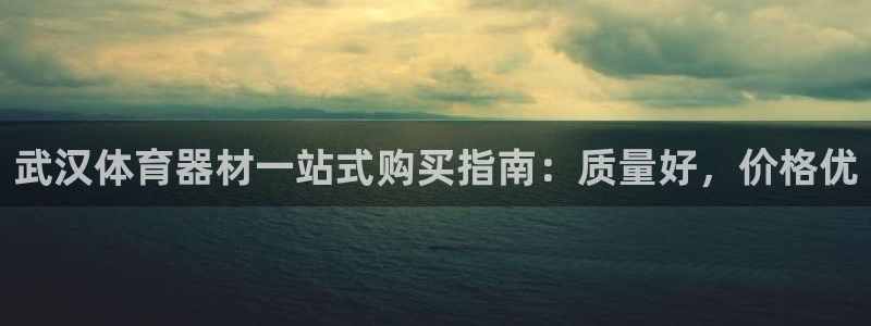 尊龙凯时新闻：武汉体育器材一站式购买指南：质量好，价