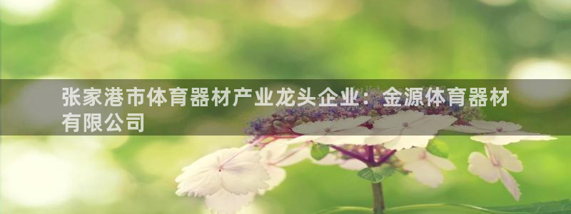 z6尊龙凯时：张家港市体育器材产业龙头企业：金源体育