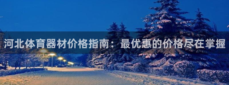 ag尊龙凯时官网：河北体育器材价格指南：最优惠的价格
